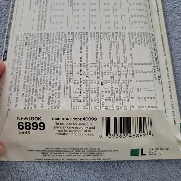 NEW LOOK 6899 ~ 10-22 ~ Tops and Skirts with Different Lengths - Picture 5 of 5